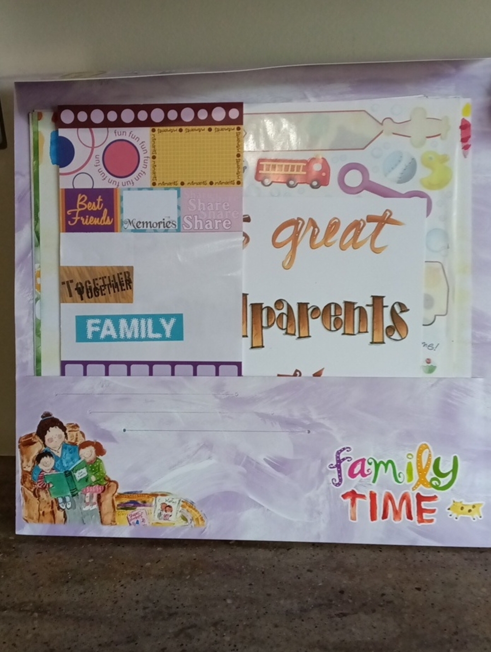 Assorted Multicolor Kid Scrapbook Paper & Sticker Bundle - Picture 7 of 11